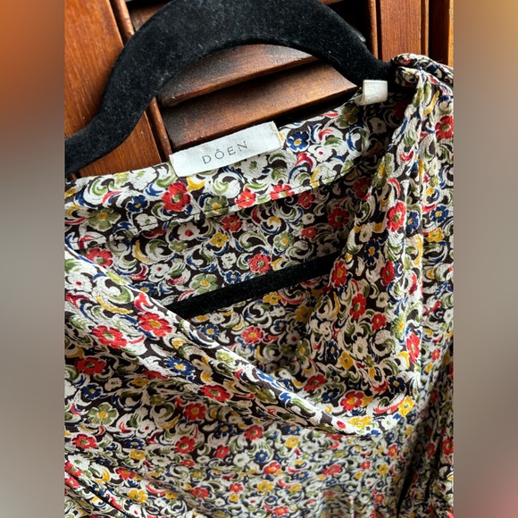 Doen Nanette Dress in Zelda Floral 1940s Style Bias Cut Midi Dress - Picture 5 of 11